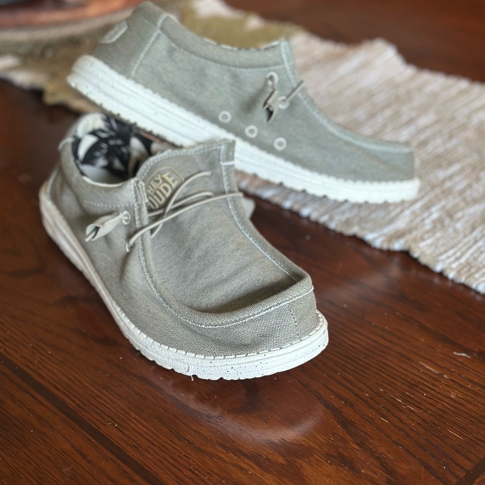 Hey Dude Grey Casual Slip-Ons